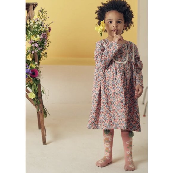 Louise Misha Other - Louise Misha Girl's Roulotta Dress Blush Floral World Size 5Y Long Sleev…